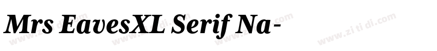 Mrs EavesXL Serif Na字体转换